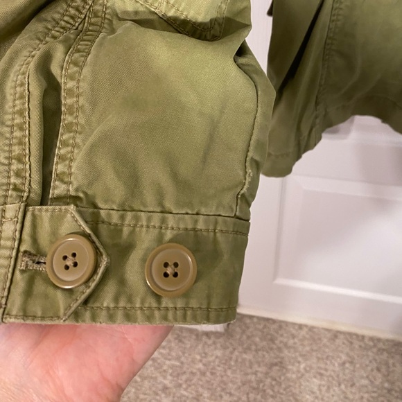 J.Crew Field Utility Hooded Cotton Jacket Olive Green XL - Picture 6 of 13